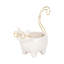 Scarbrough Kitty Trinket Tray, White and Gold Ceramic Jewelry Holder and Organizer-1463137890