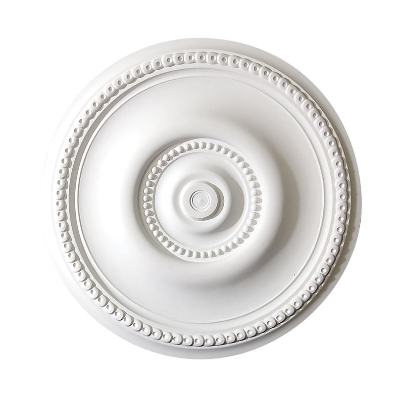 Médaillon de plafond en polyuréthane rosette et pois 20-1 / 2 po x 1-1 / 2 po