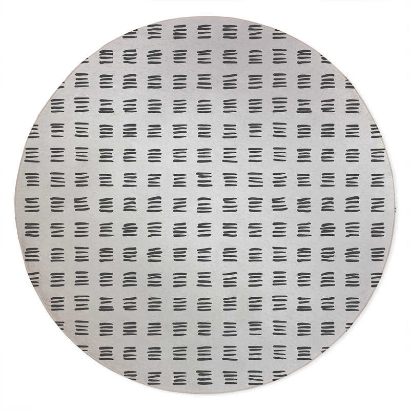 Dash Non-Slip Outdoor Rug, Round 5'