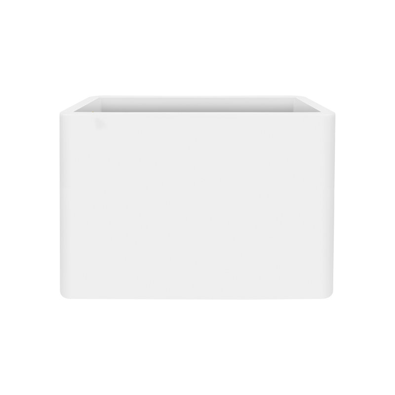 Pot Planter, 59cm H x 79cm W x 29.5cm D, White