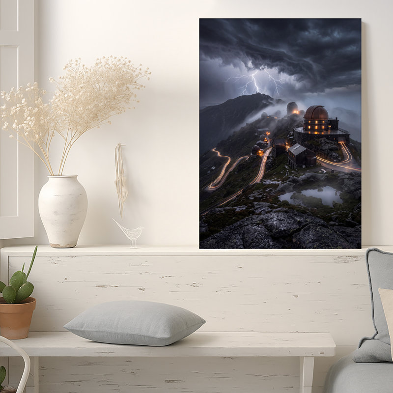 Art mural sur toile Stormy Mountain, 18"H x 12"W