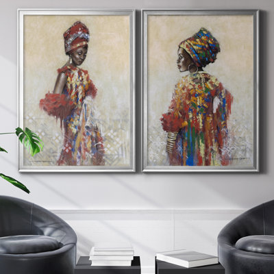 «Celebration of Beauty I», ensemble de 2 reproductions d'art