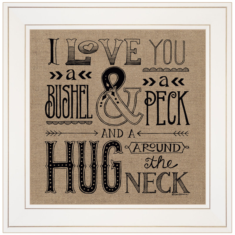 «Hugs Around the Neck», art mural encadré pour le salon, impression murale par Deb Strain