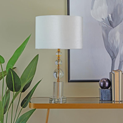 26.8" Light Grey Table Lamp