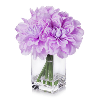 Dahlia Silk Dahlia Arrangement in Vase