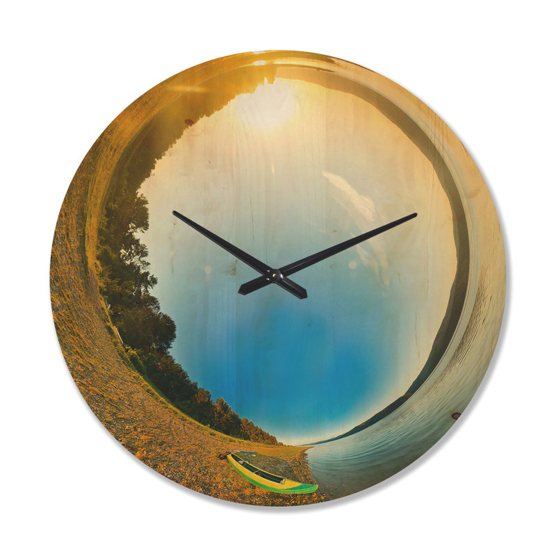 Horloge murale Kayak in River, Très grand