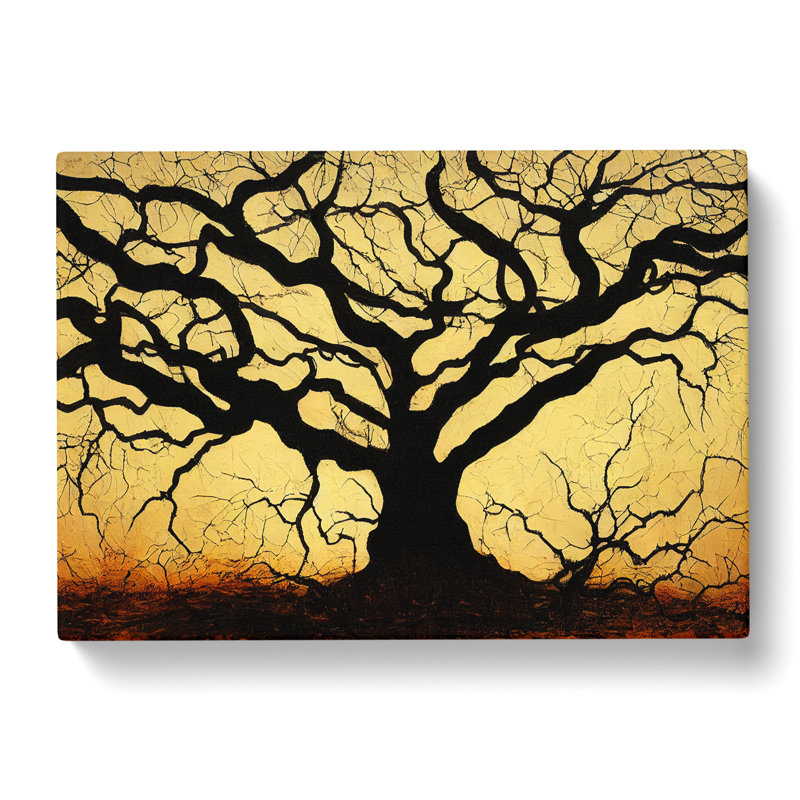 Handsome Oak Tree - Wrapped Canvas, 50cm H x 76cm W x 3cm D