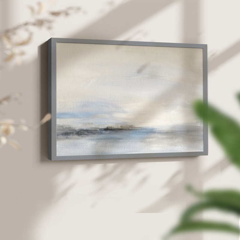 Soft Distance -Framed Print - Restickable, 8" H x 10" W, Gray