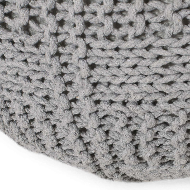 Repose-pieds Hazel, Gray Cotton