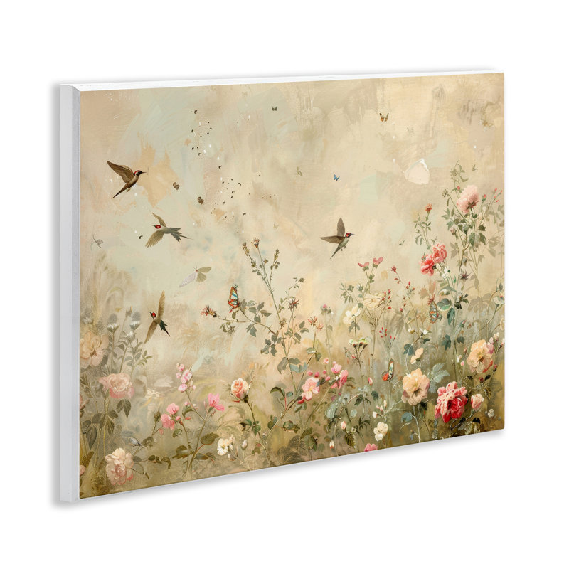  «Swallows in Flower Meadow» par Arlington Prints