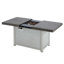 Table de foyer extensible rectangulaire en alliage d'aluminium, 50 000 BTU