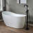Cove 1 Handle Bathroom Freestanding Tub Filler with Diverter-727024354