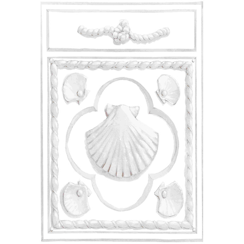 " Shell Panel " by Dot Bunn, 18" H x 12" W  