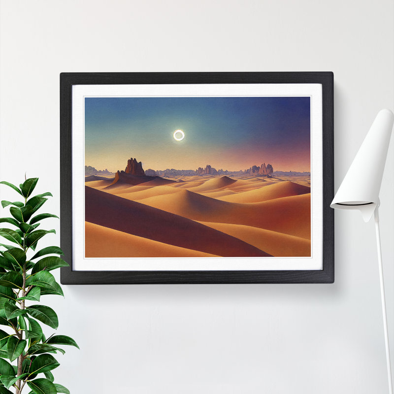 Desert View Vol.4 - Framed Print, Black, 46cm H x 64cm W