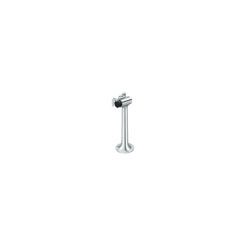 Deltana DSF830U26 Floor Mount, 8" Bumper w/ Hook in Polished Chrome, Polished Chrome