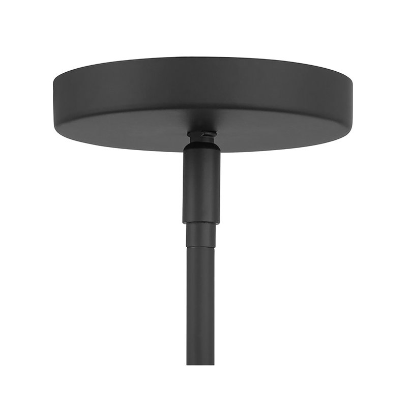 Luminaire suspendu 1 lumière Tulara, Noir mat