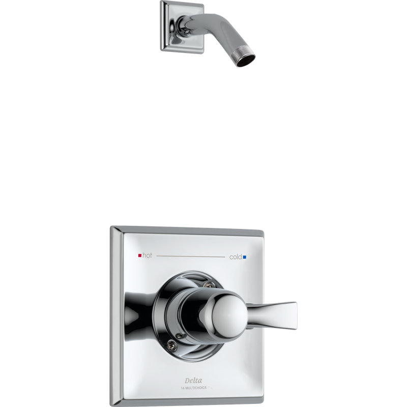 Garniture de robinet de douche à pression équilibrée avec poignée levier en métal dryden