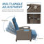 Chaise de patio inclinable avec coussins-457597687