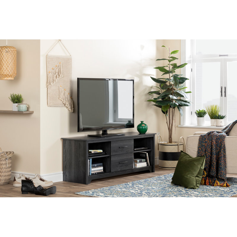 Meuble télé pour téléviseur de 65 po ou moins Fusion, Chêne gris