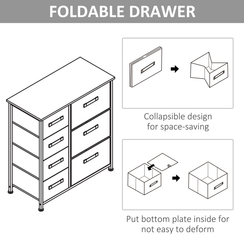 Wallick 7 Drawer Storage Drawer
