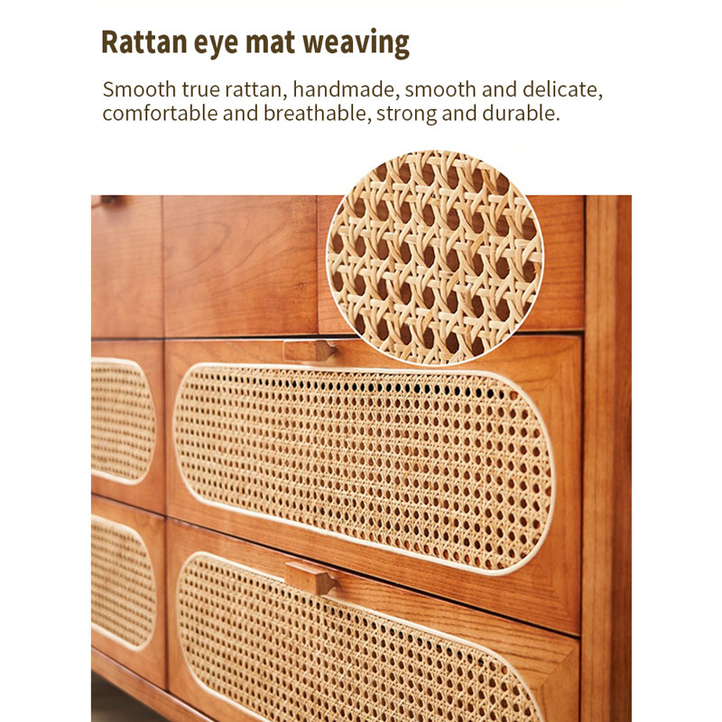 Buffet d'appoint 61,02 po Rattan