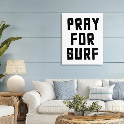 «Pray For Surf Simple Sentiment», design par Lettré et doublé