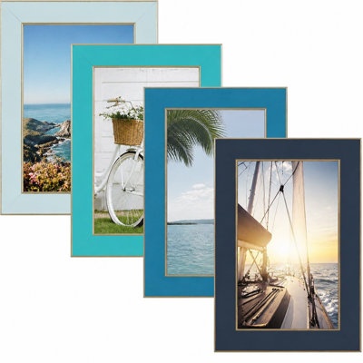Picture Frames Set, High Definition Tempered Real Glass, Wall or Tabletop Display