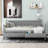 Twin Size Daybed With 2 Large Drawers, X-Shaped Frame, Modern And Rustic Casual Style Daybed, Gray