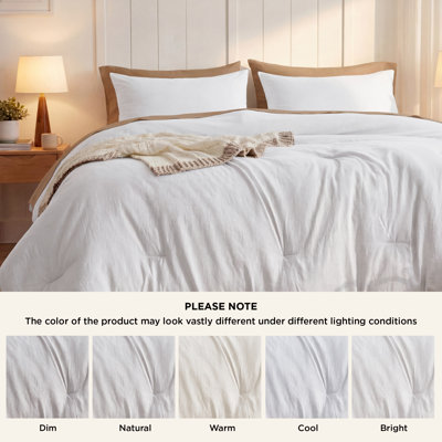 Bedsure Reversible Prewashed Comforter Set