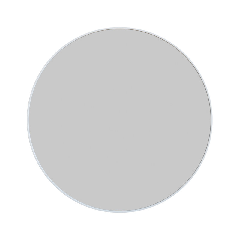 Modern & Contemporary Bathroom/Vanity Mirror, White, 28" x 28"