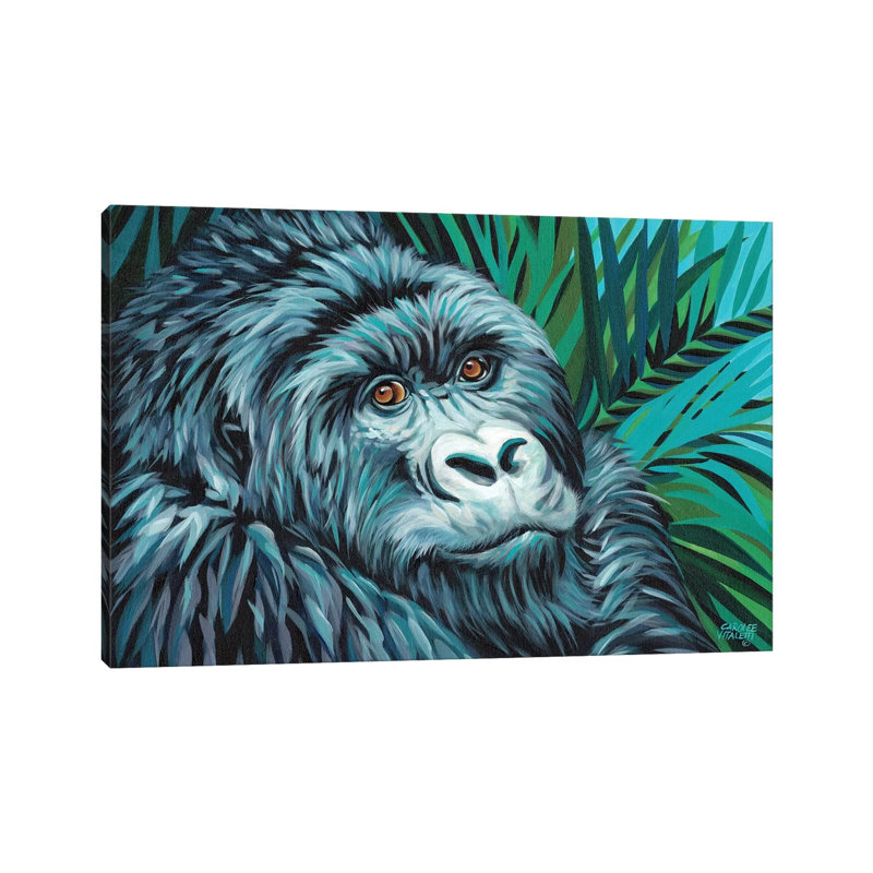 Jungle Monkey II by Carolee Vitaletti - Wrapped Canvas Painting, 101.6 cm H x 66.04 cm W x 1.91 cm D