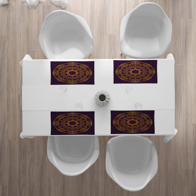 Polyester Geometric Rectangle Placemat