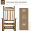 Chaise berçante à haut dossier Traditional-867962967