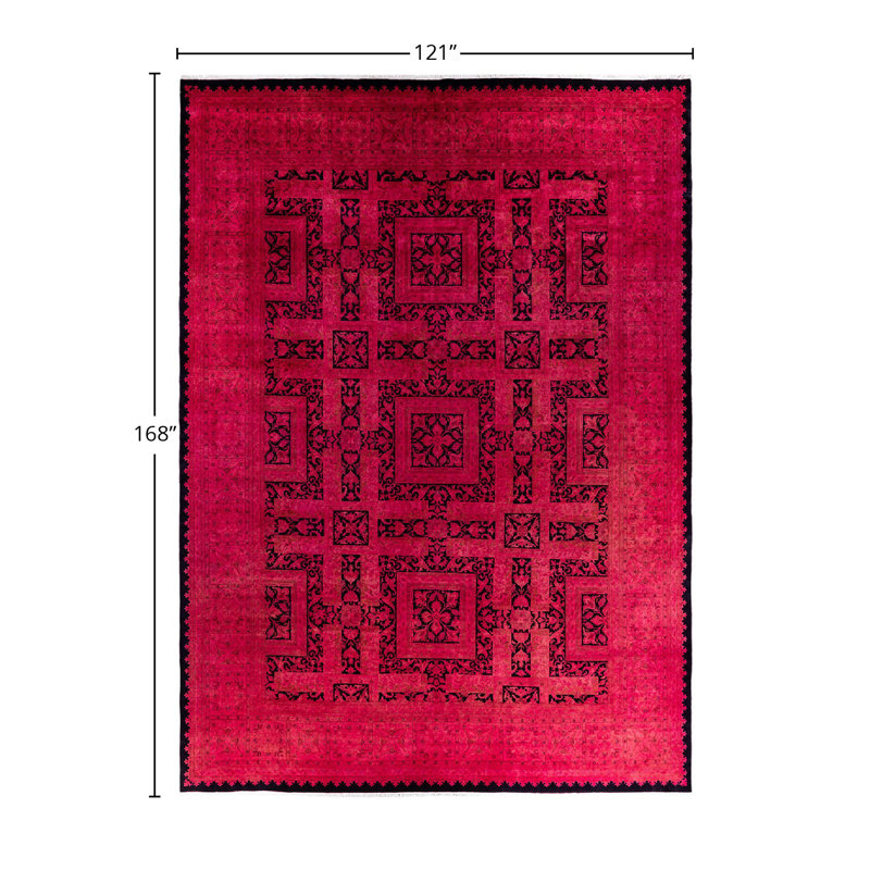 Overyed One-of-a-Kind Rectangle 10'1" X 14' Hand Knotted Area Rug