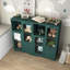 Armoire en bois avec 2 portes en verre et 2 espaces de rangement pour le salon, la salle de bain et le vestibule-1574382685