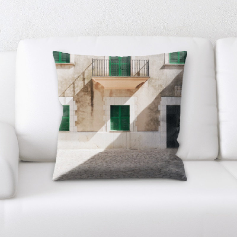 Microsuede Reversible Throw Pillow