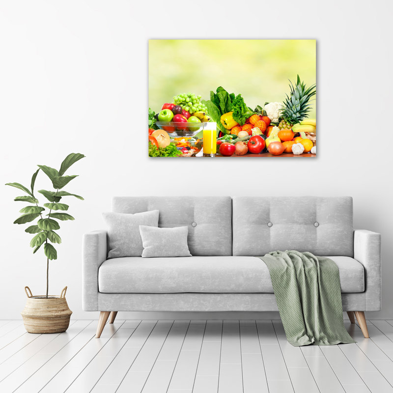 Vegetables And Fruits - Wrapped Canvas Print