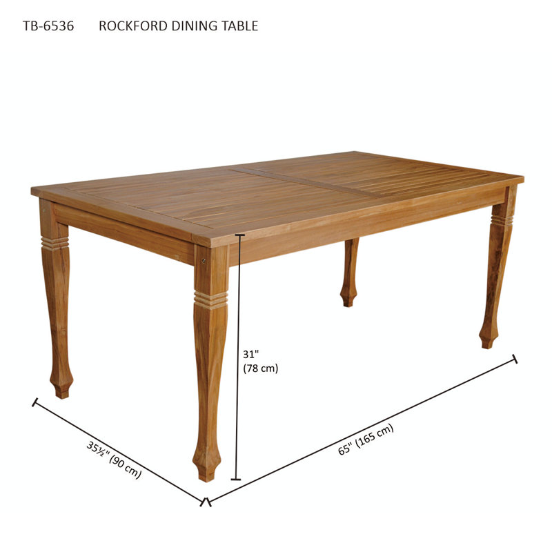 Maqintosh Outdoor Teak Dining Table