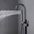 1 Handle Floor Clawfoot Tub Faucet with Diverter