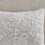 Édredon - Chenille de coton gris / blanc chaud / double lavable à la machine Shabby Chic-117409989-117409990