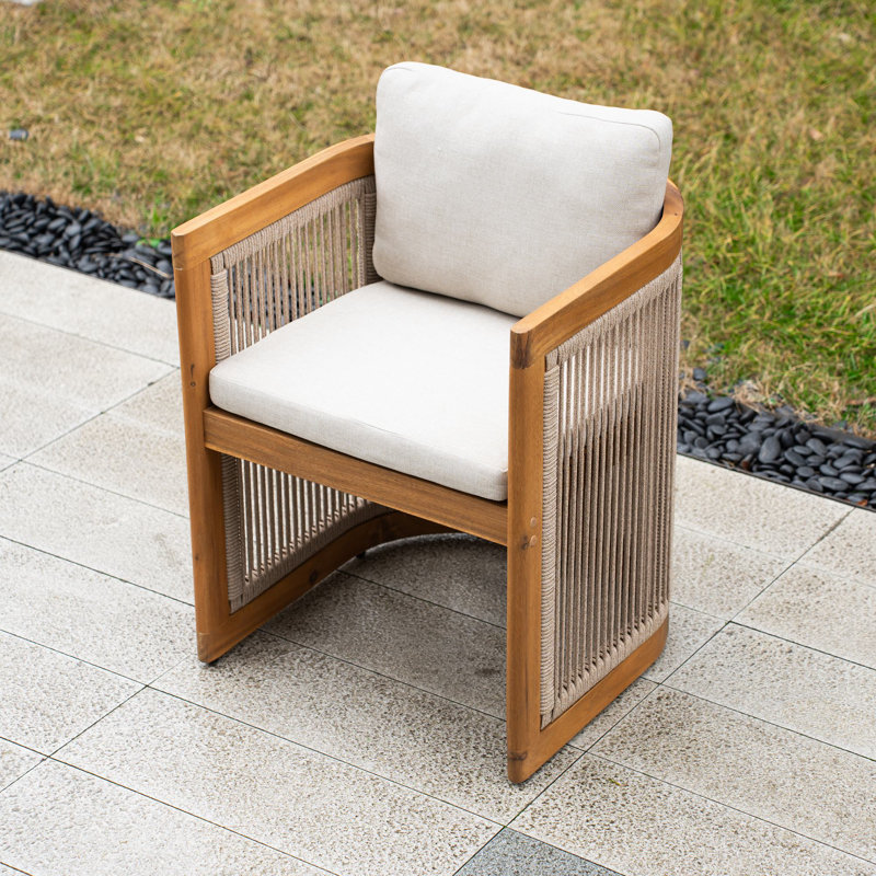 Chaise de patio en bois d'acacia Bramble