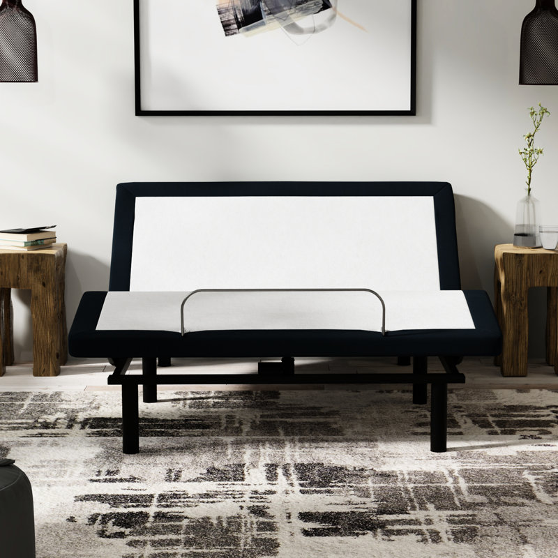 Adjustable Queen Bed Base With Massages, Chargers, Led Lamp Zero 3 Intensity Massagers