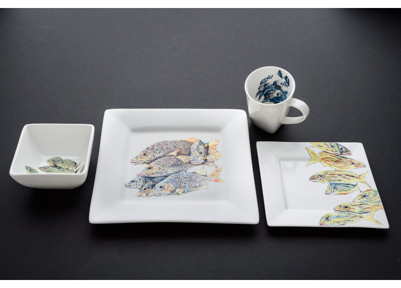 Snapper Porcelain China Dinnerware