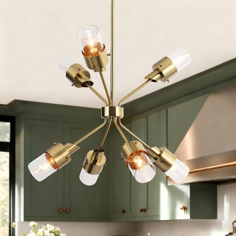 Lustre spoutnik moderne à 7 lumières