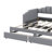 Twin XL Daybed With Integrated Compartment & Pull-Out Trundle, Upholstered Design Featuring LED Lighting-1851678026