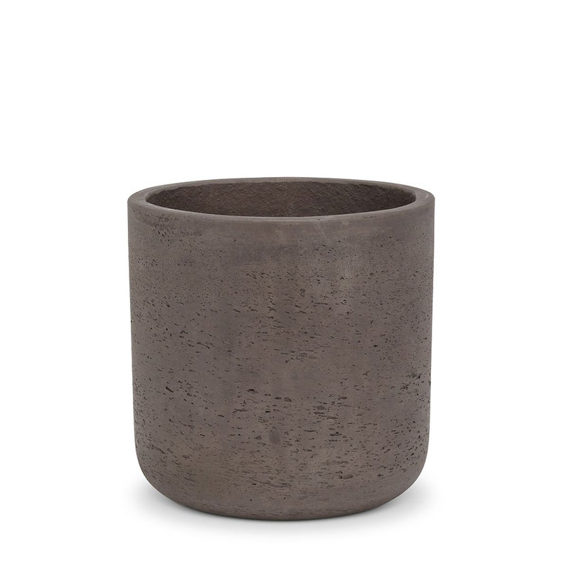 Corniche Pot Planter, Brown, 7" H x 7" W x 6" D
