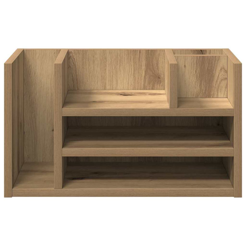 Manufactured Wood Desk Organiser, Black Oak