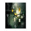 Sudden Serenity abstraite rétro émeraude et or - peinture abstraite horloge murale-99637385