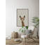 Llama Face VI - Floater Frame Print on Canvas-1141907512