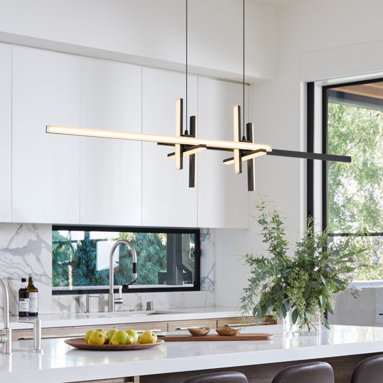BNHHLZ Modern LED Pendant Light with Irregular Ring Lights 6000K 並行輸入品